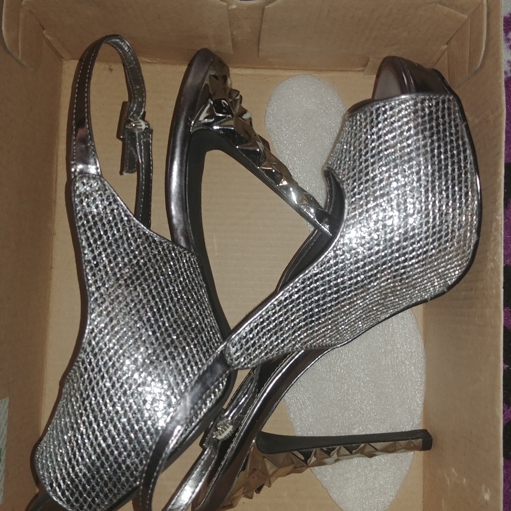 Silver heels